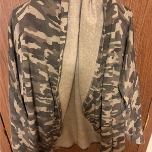 Lucky Brand Camouflage Cape Jacket